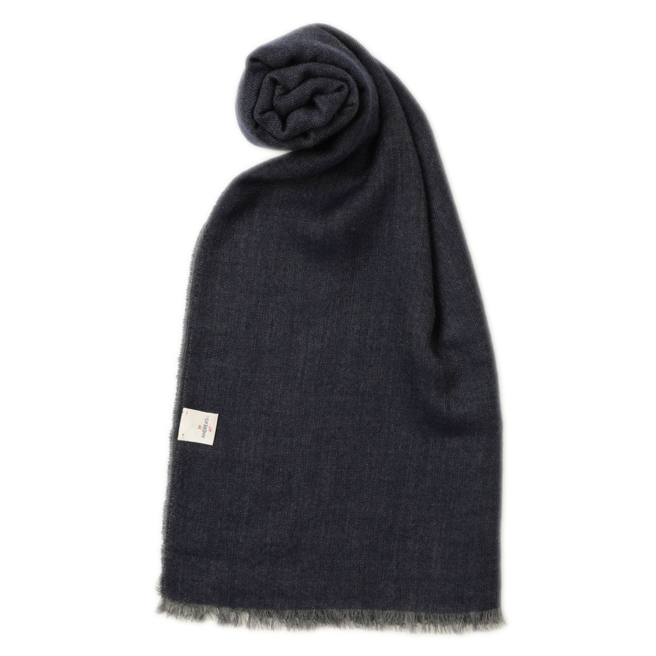 19 ANDREA'S 47 アンドレアズ 1947 ストール カシミヤ 大判 2トーン